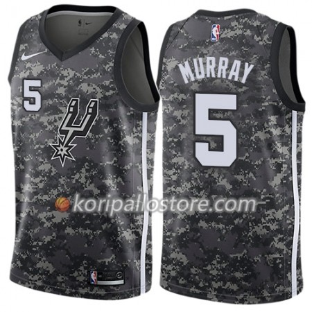 San Antonio Spurs Dejounte Murray 5 Nike City Edition Musta Miesten Pelipaidat Swingman 